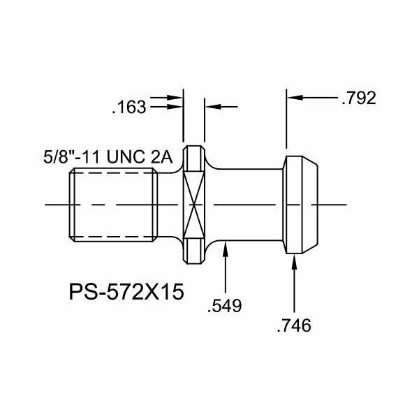 Tj Davies Co Solid Retention Knob PS-572X15